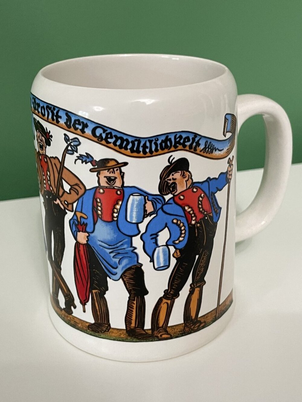 Rare: Vintage Oktoberfest Reutter Porzellan Beer Stein/Mug